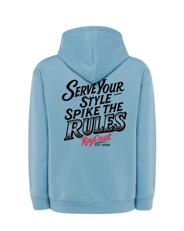 Sudadera con Capucha RayCourt – Serve Your Style, Spike the Rules - Imagen 3